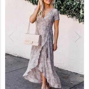 high low maxi dress size medium